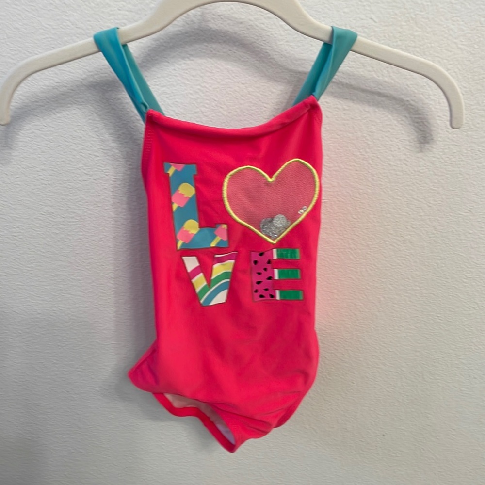Girls cat and Jack bathing suit size small